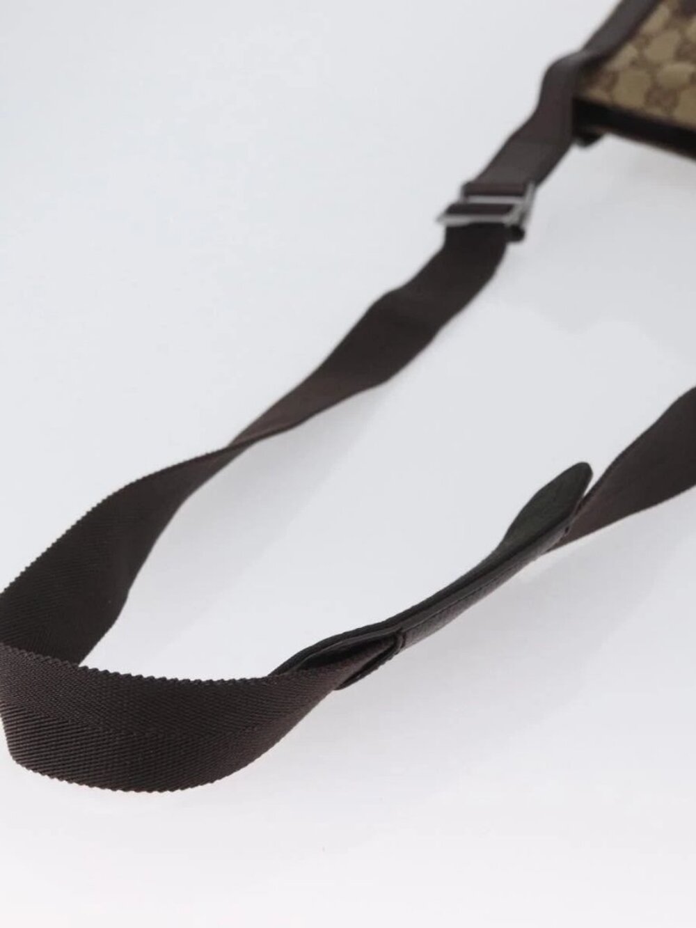 GUCCI GG Canvas Shoulder Bag Beige Silver - Picture 8 of 16